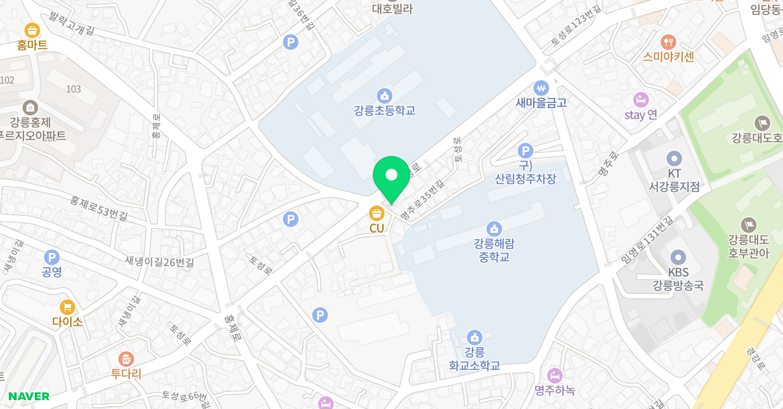 앤써영어학원 홍제센터 위치