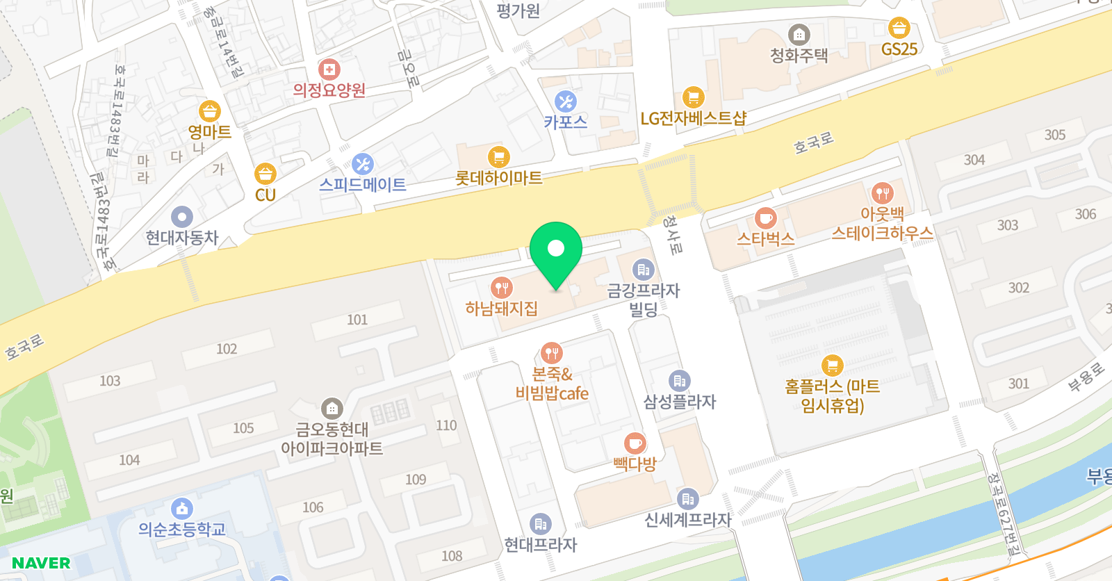 산군 무에타이킥복싱 체육관 위치