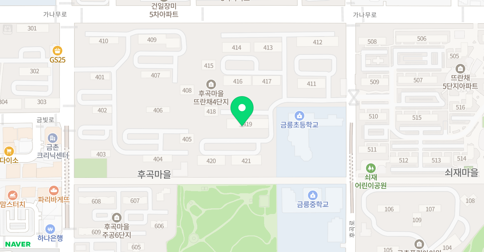 생각이자라는 미술 위치