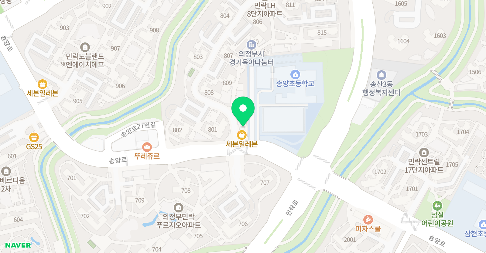용인대백호 태권도장 위치