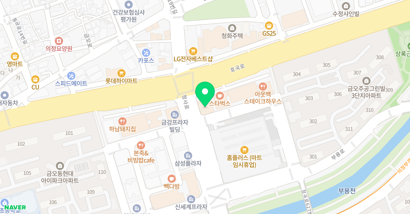 아담리즈 수학 의정부센터 위치