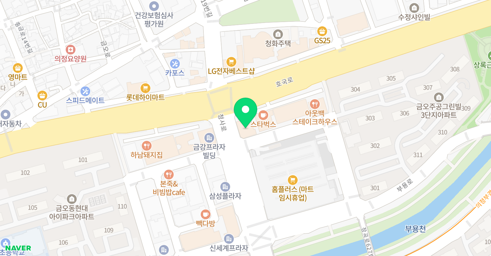지혜의숲 금오센터 위치