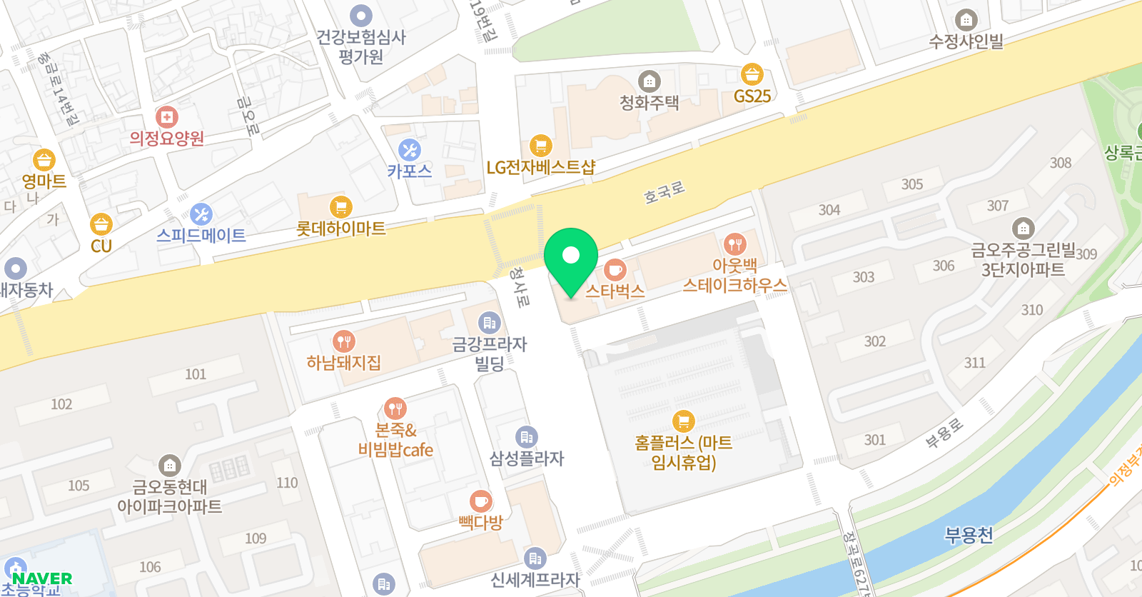 플레이팩토 금오브레인스쿨 교육원 위치