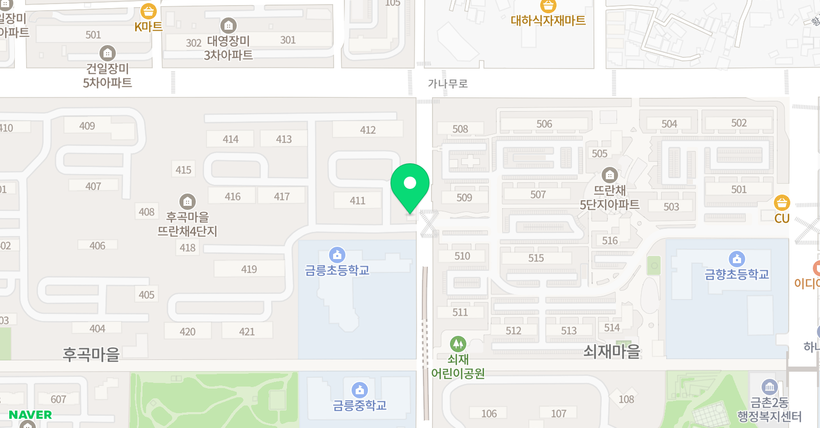 뮤엠영어 금릉교습소 위치