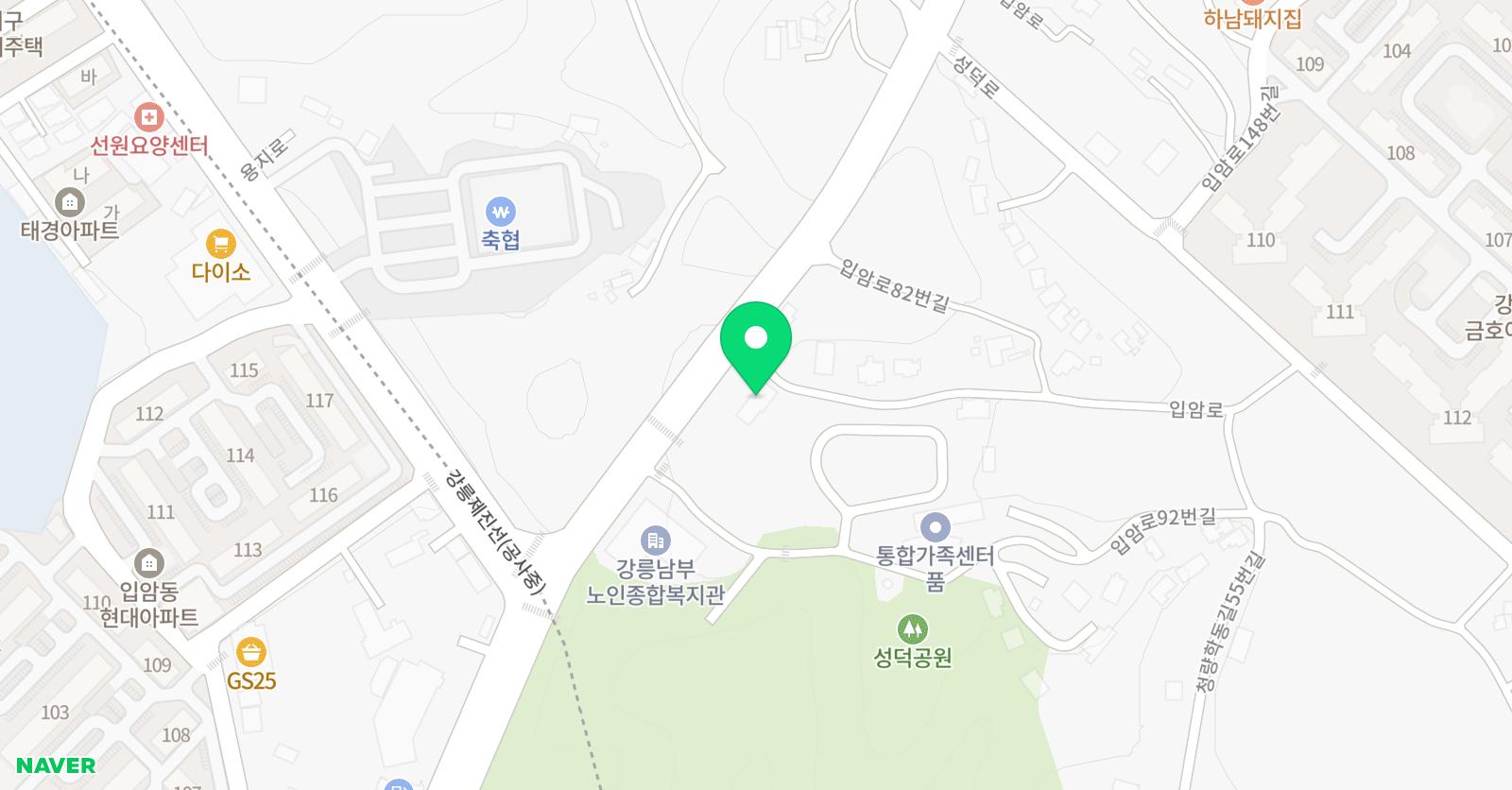 춤마루 무용학원 위치