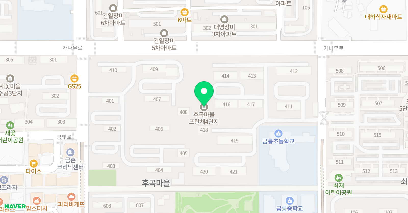 미래엔수학 금릉교실 위치