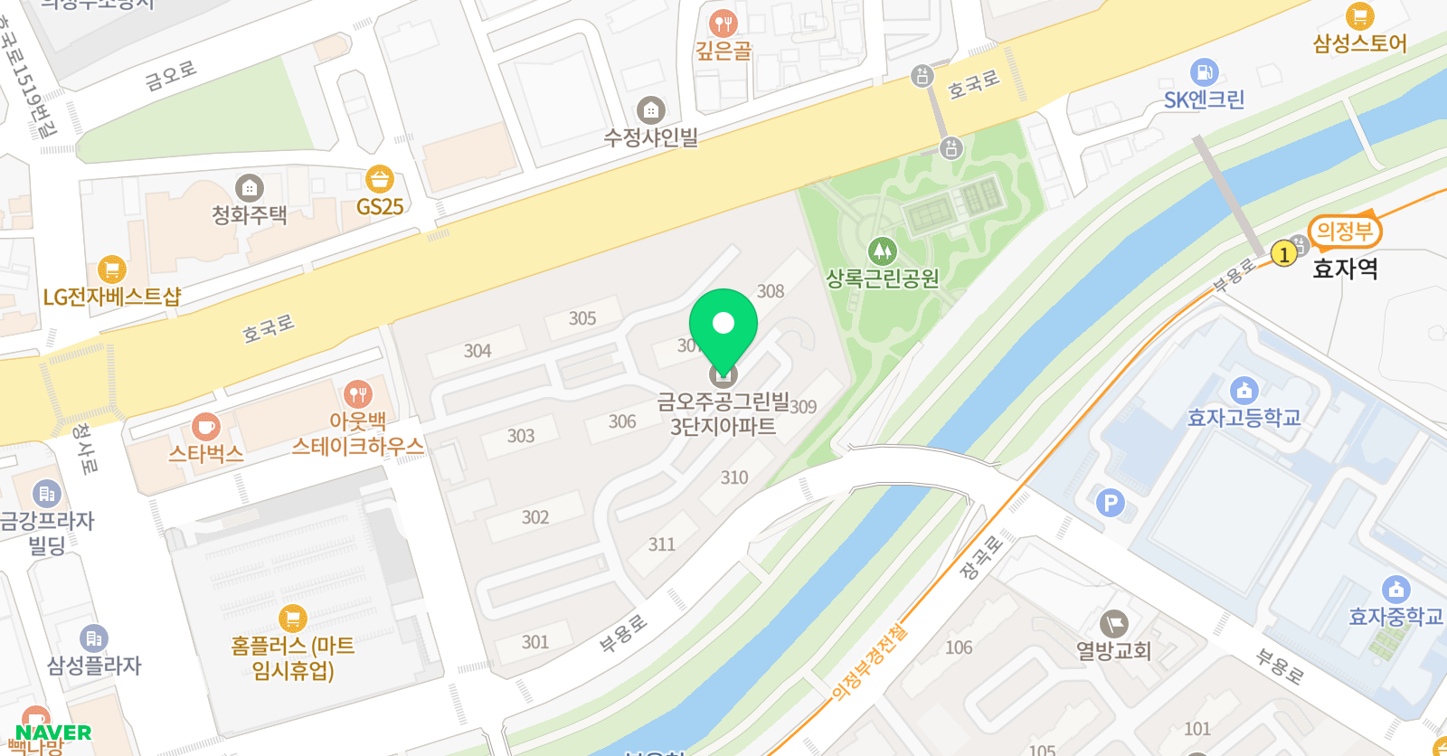 에꼴드에땅 금오센터 조아 아뜰리에, 조아미술 위치