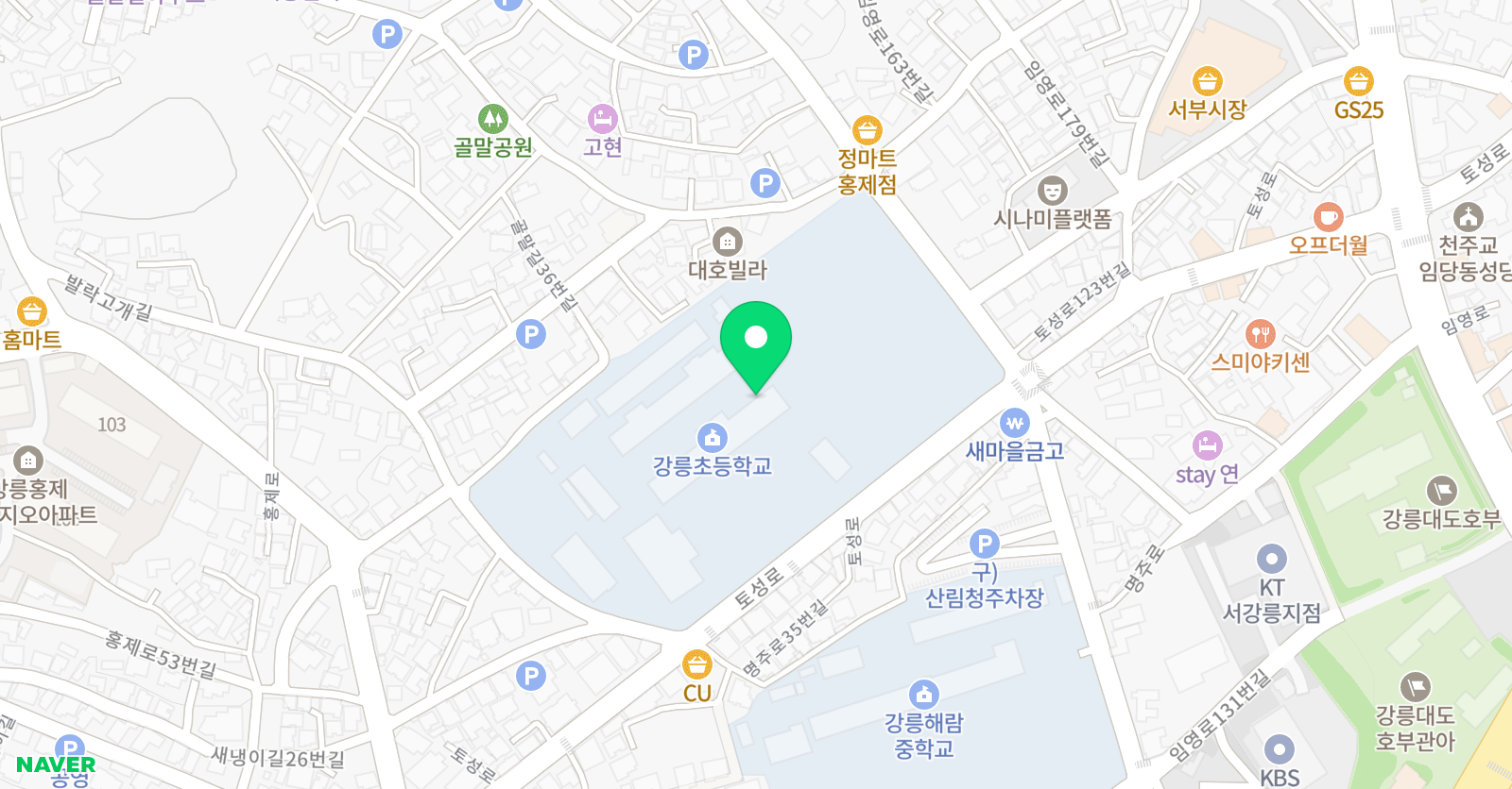 J&P English 학원 위치