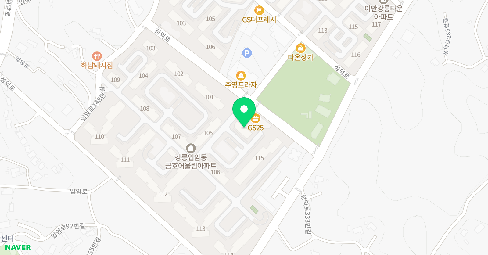 빨간펜 수학의달인 박쌤 학원 위치