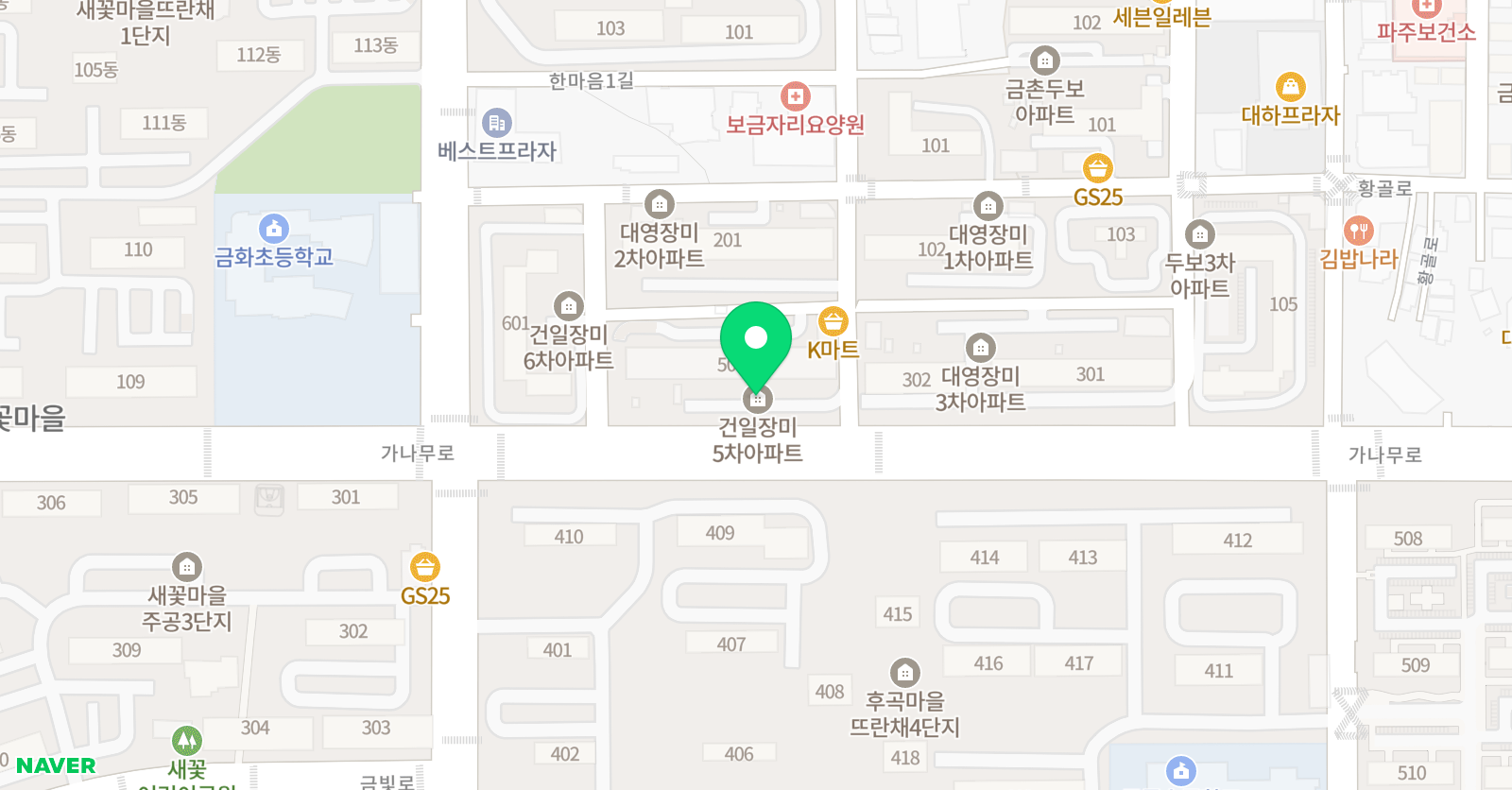 잼있는 영어학원 위치