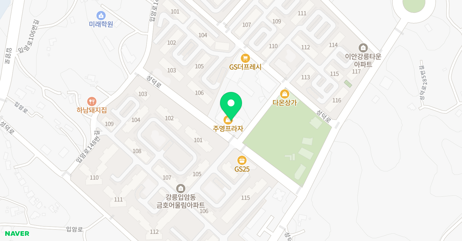 더웰 학원 위치