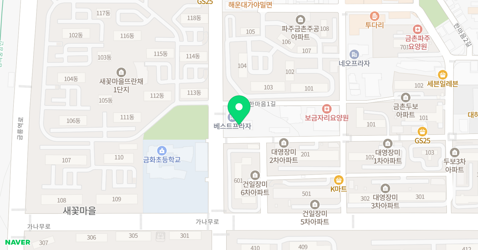 바하 음악학원 위치