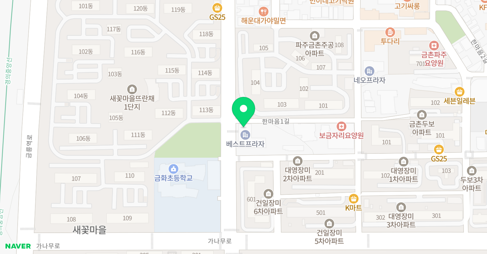 TOP 태권도 위치