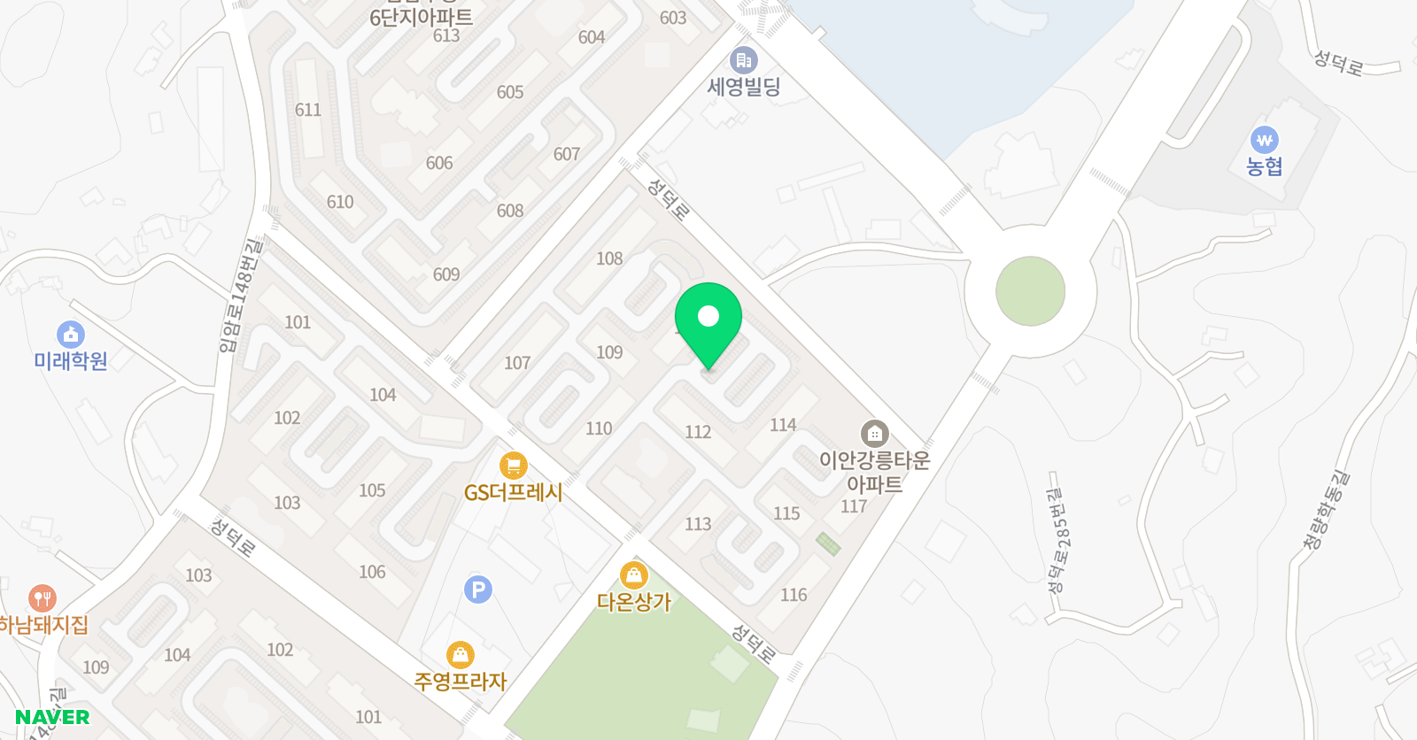 이안스터디 학원 위치