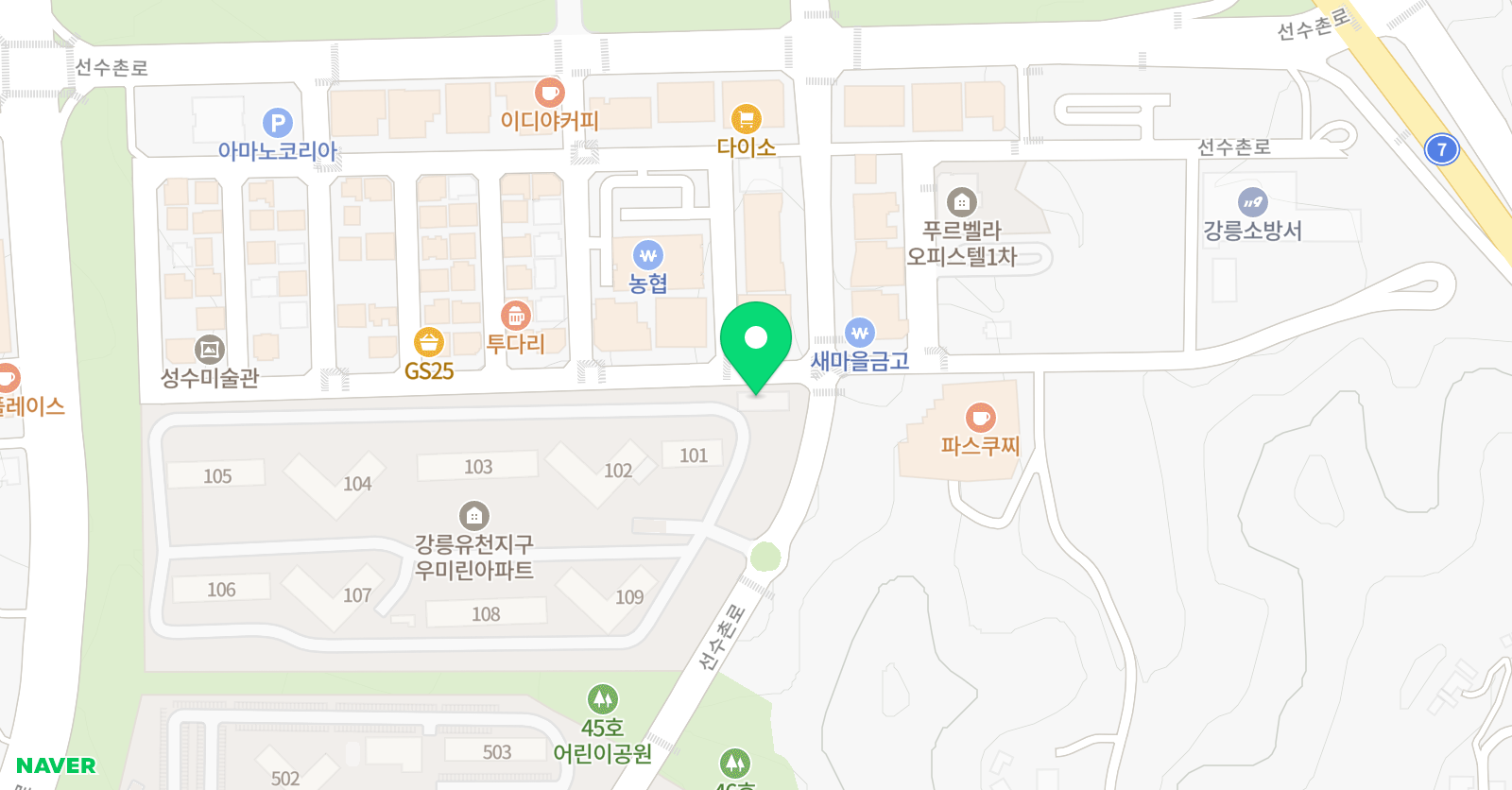 리베로 피아노음악학원 위치
