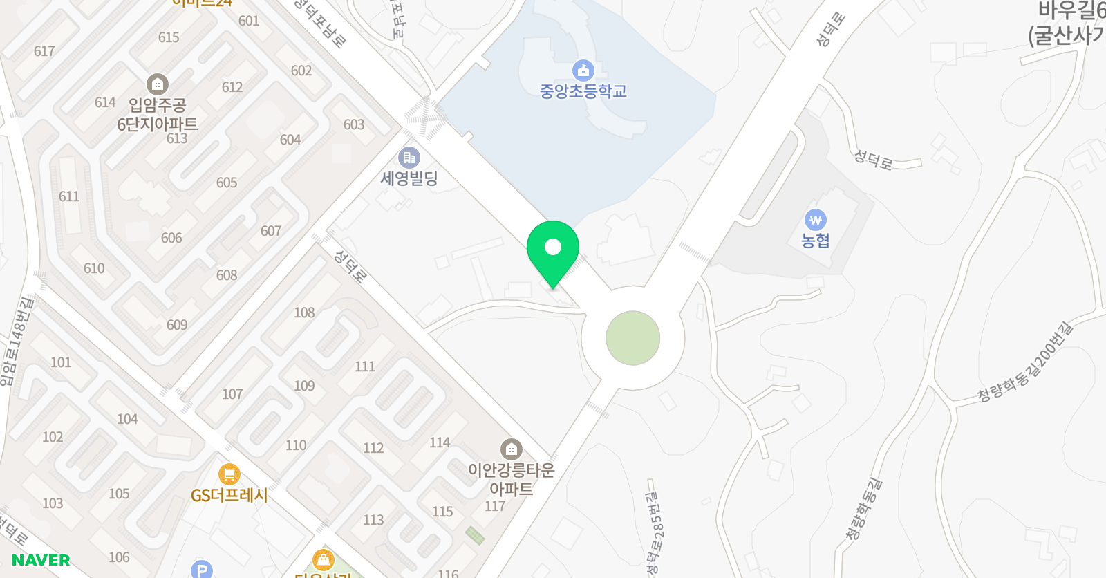 헤럴드 어학원 탱크 수학 입암 학원 위치
