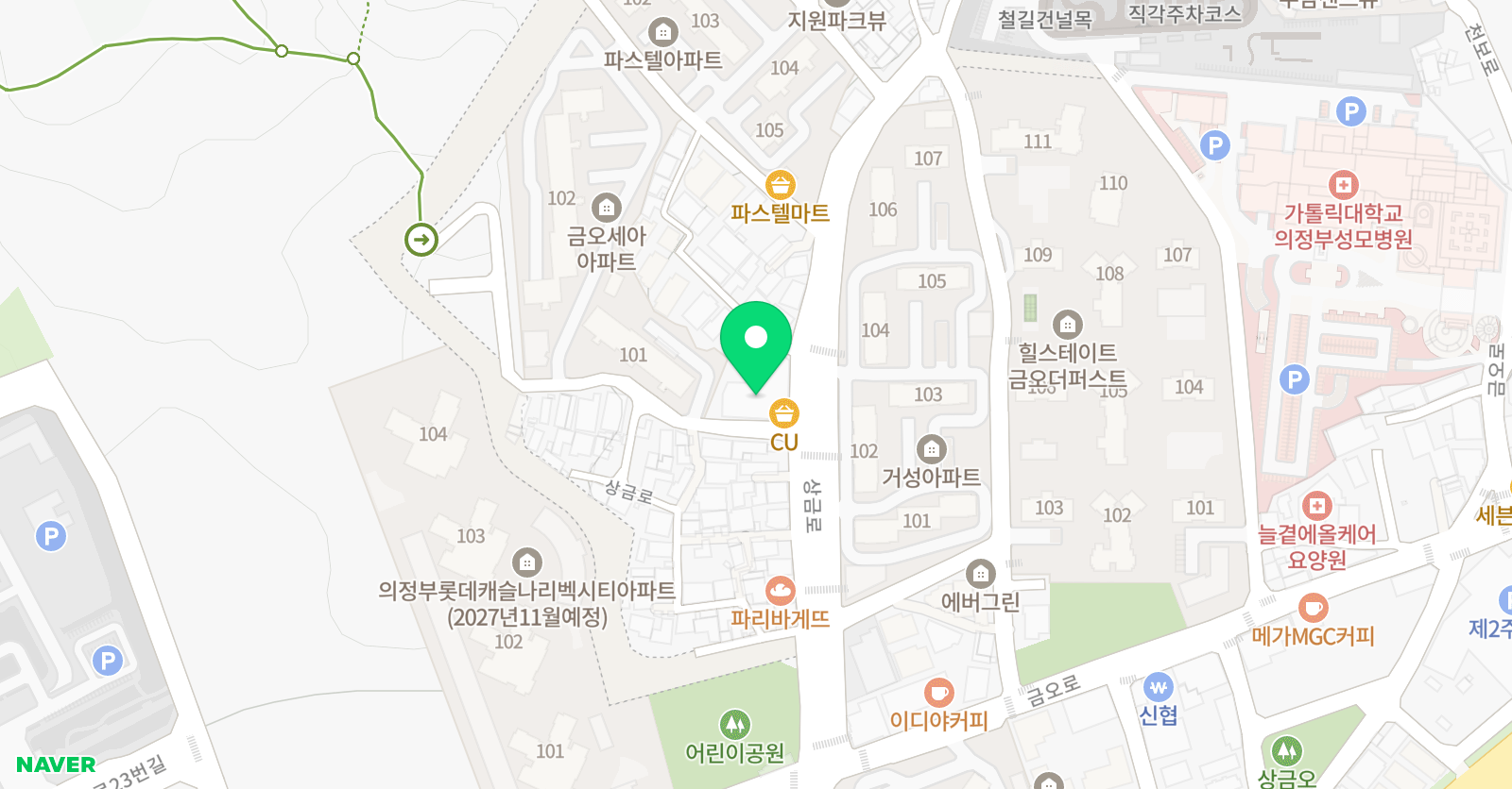 런앤탑학원 위치