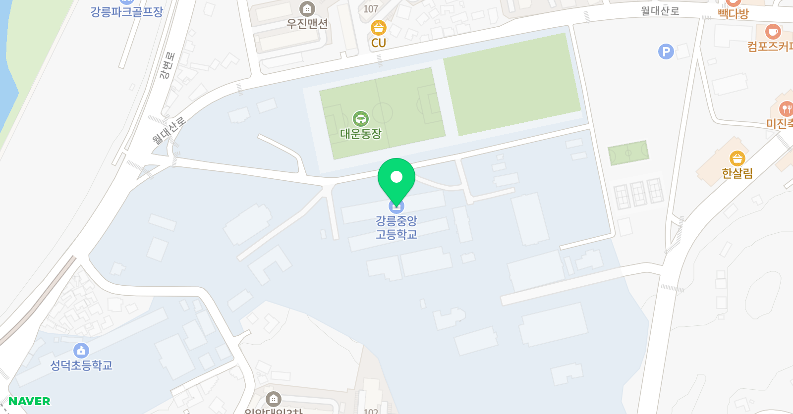 강릉중앙 FC 위치