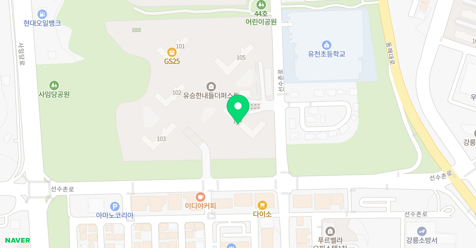 3030 영어 유천러닝센터 위치