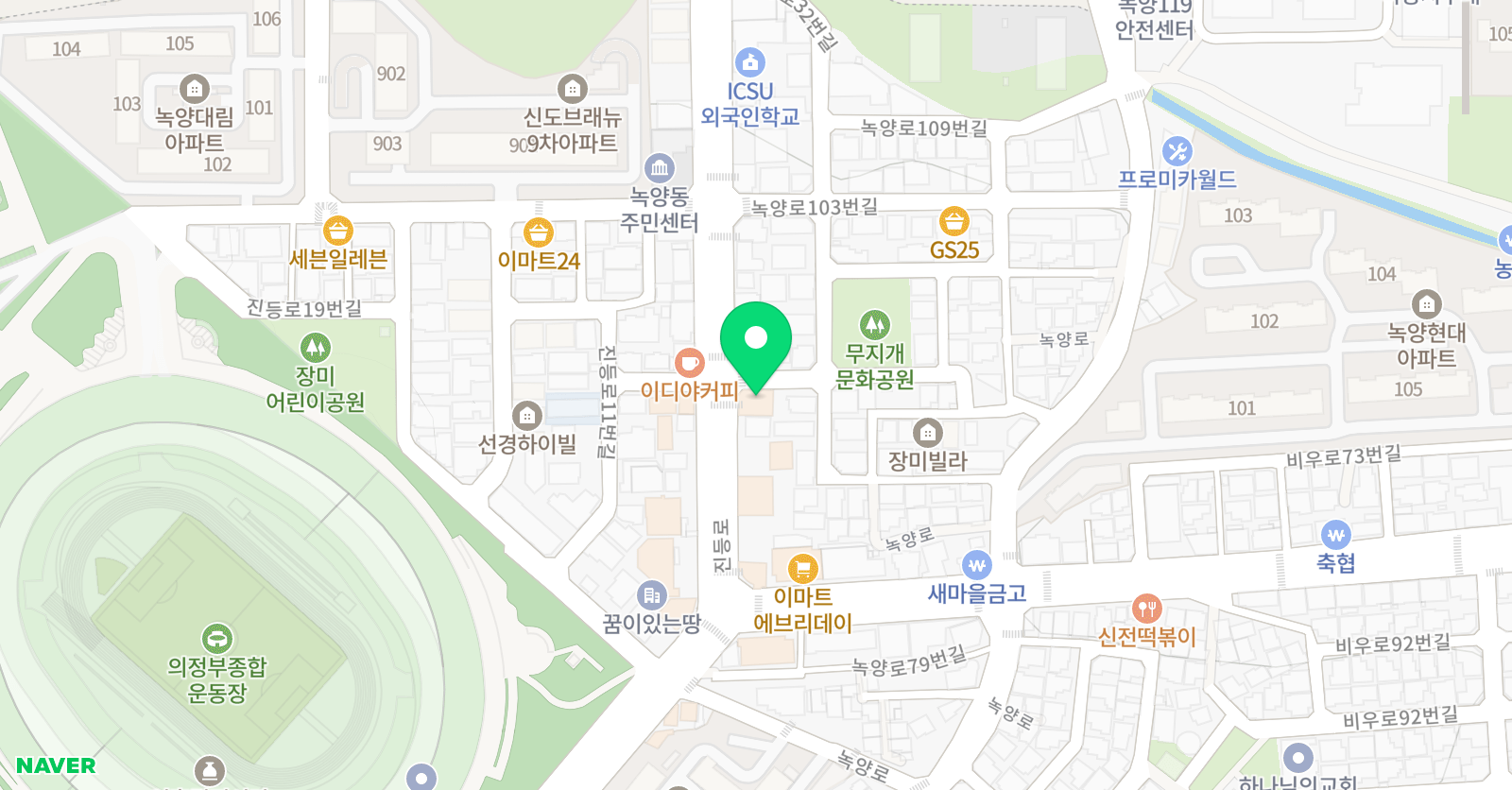 은혜태권도키가쑥쑥음악줄넘기 위치