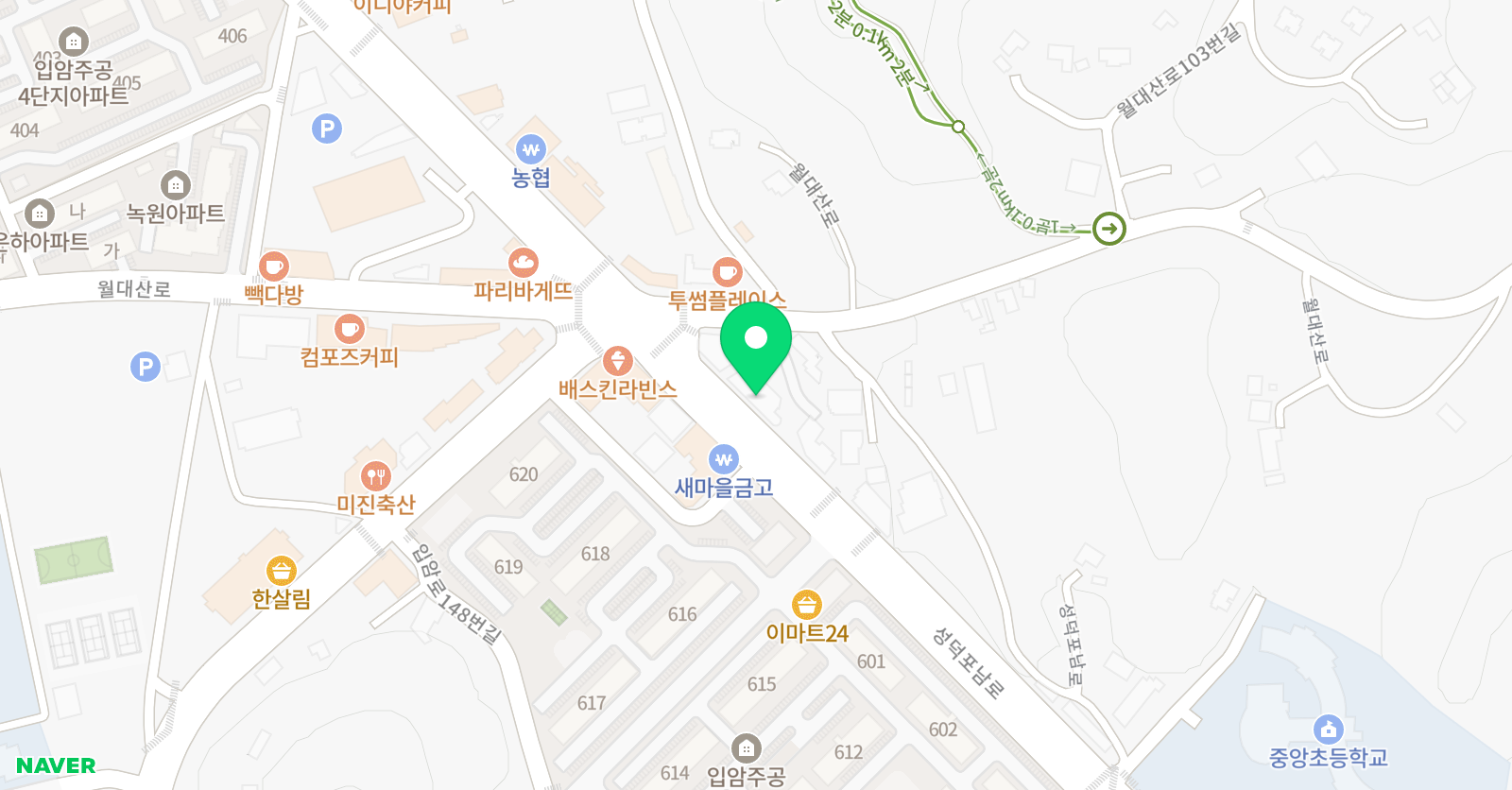 서강 학원 위치