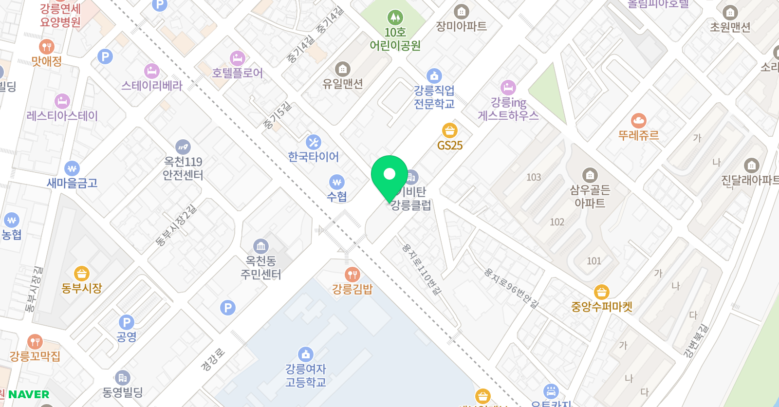 알롱제발레 학원 위치