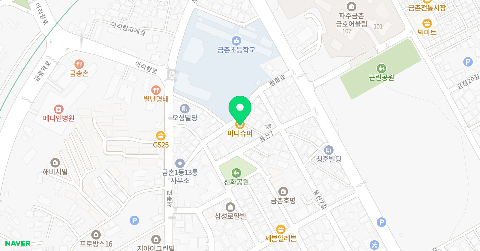 스마트해법수학 해법영어교실 해법 정문학원점 위치
