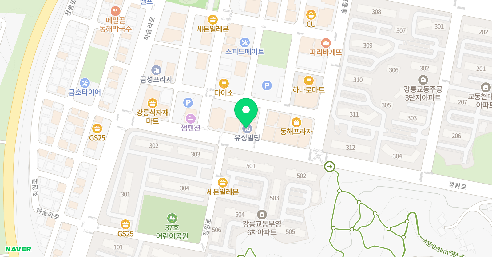 율곡 학원 위치