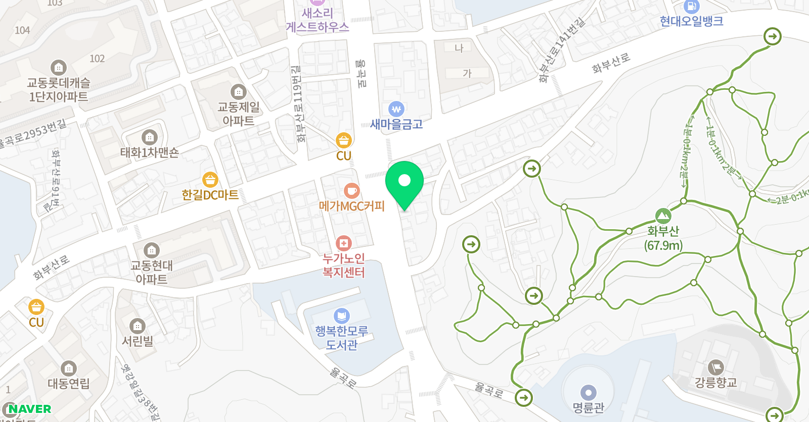 바름글씨교정클리닉센터글멋캘리피오피 위치