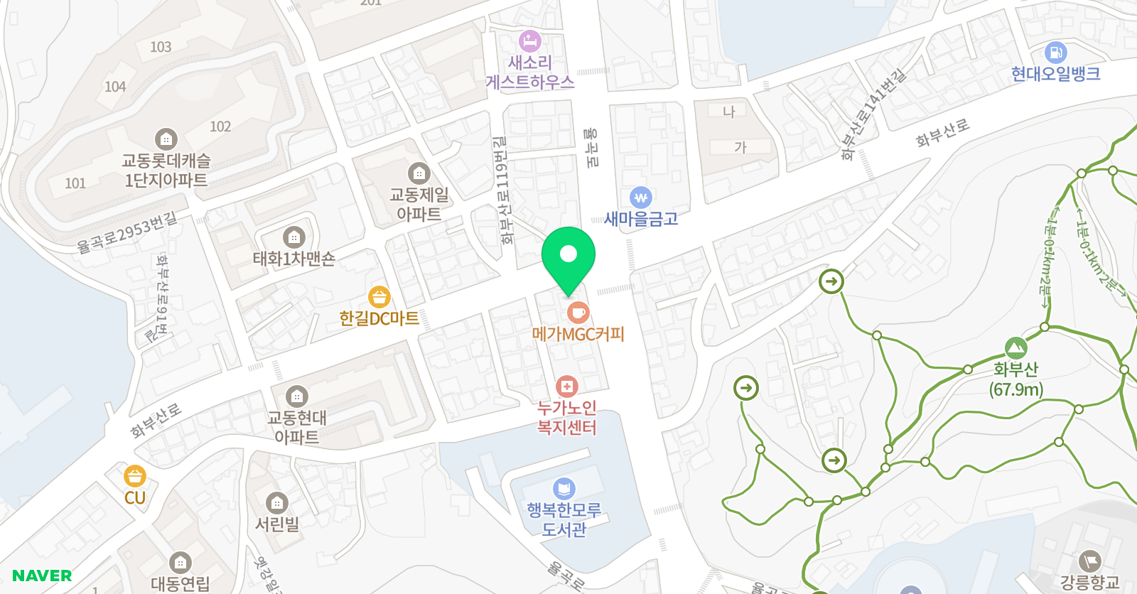 W 수학학원 위치