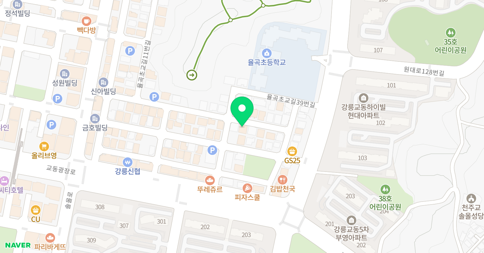 율곡푸르넷 수학교습소 위치