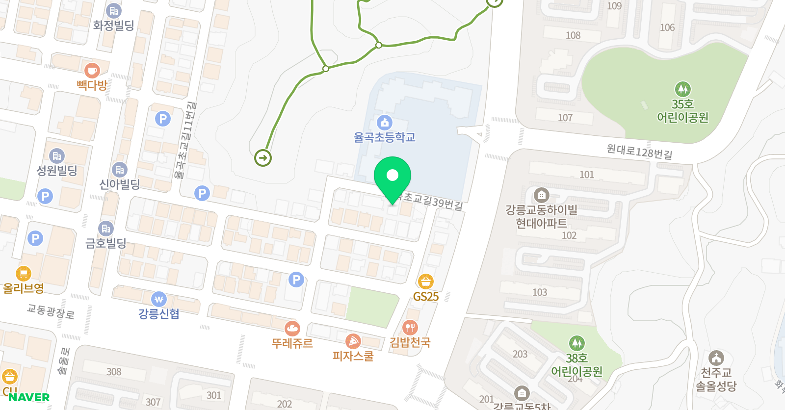 어센틱 음악학원 위치