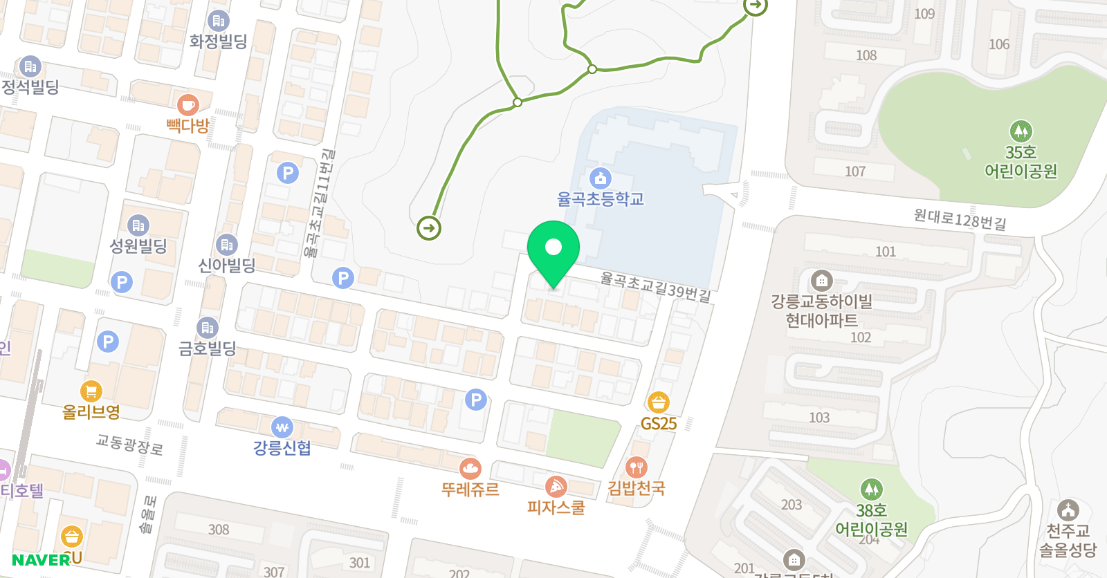 주니어랩 스쿨 율곡 어학원 위치