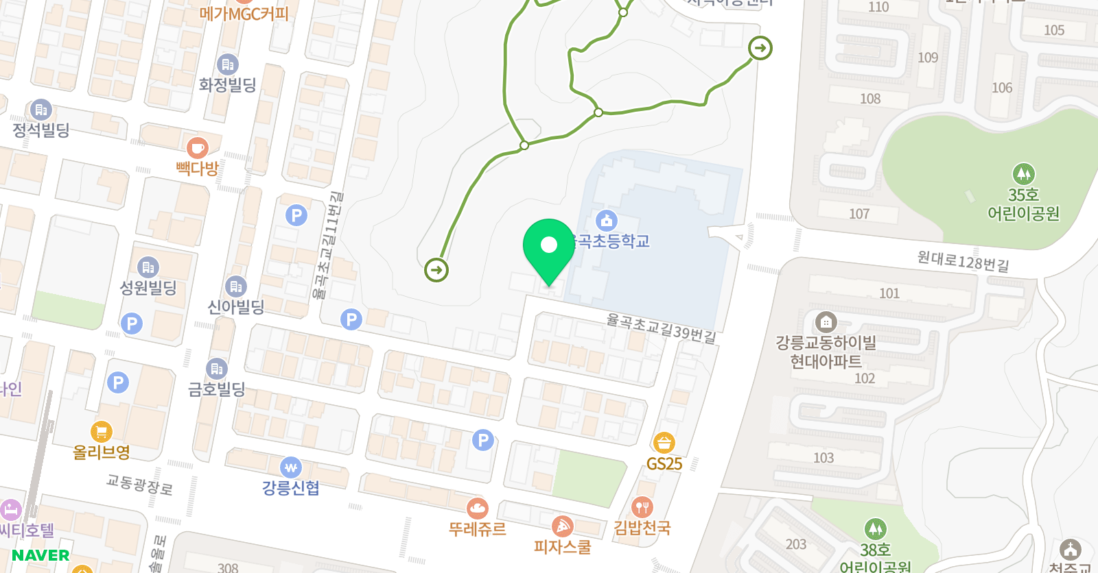 스마트해법 영어 율곡교실점 위치
