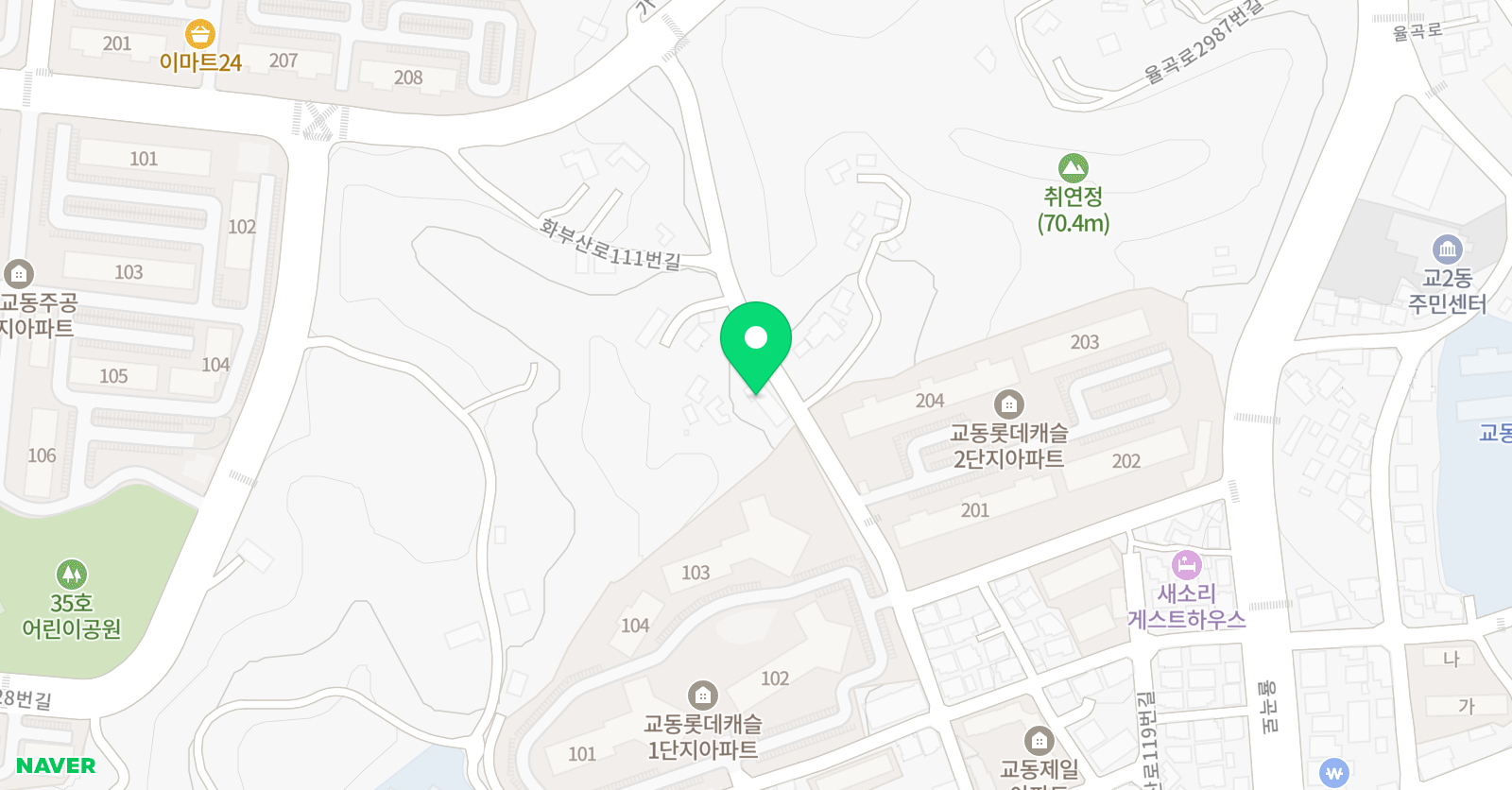 소리공간 음악학원 위치