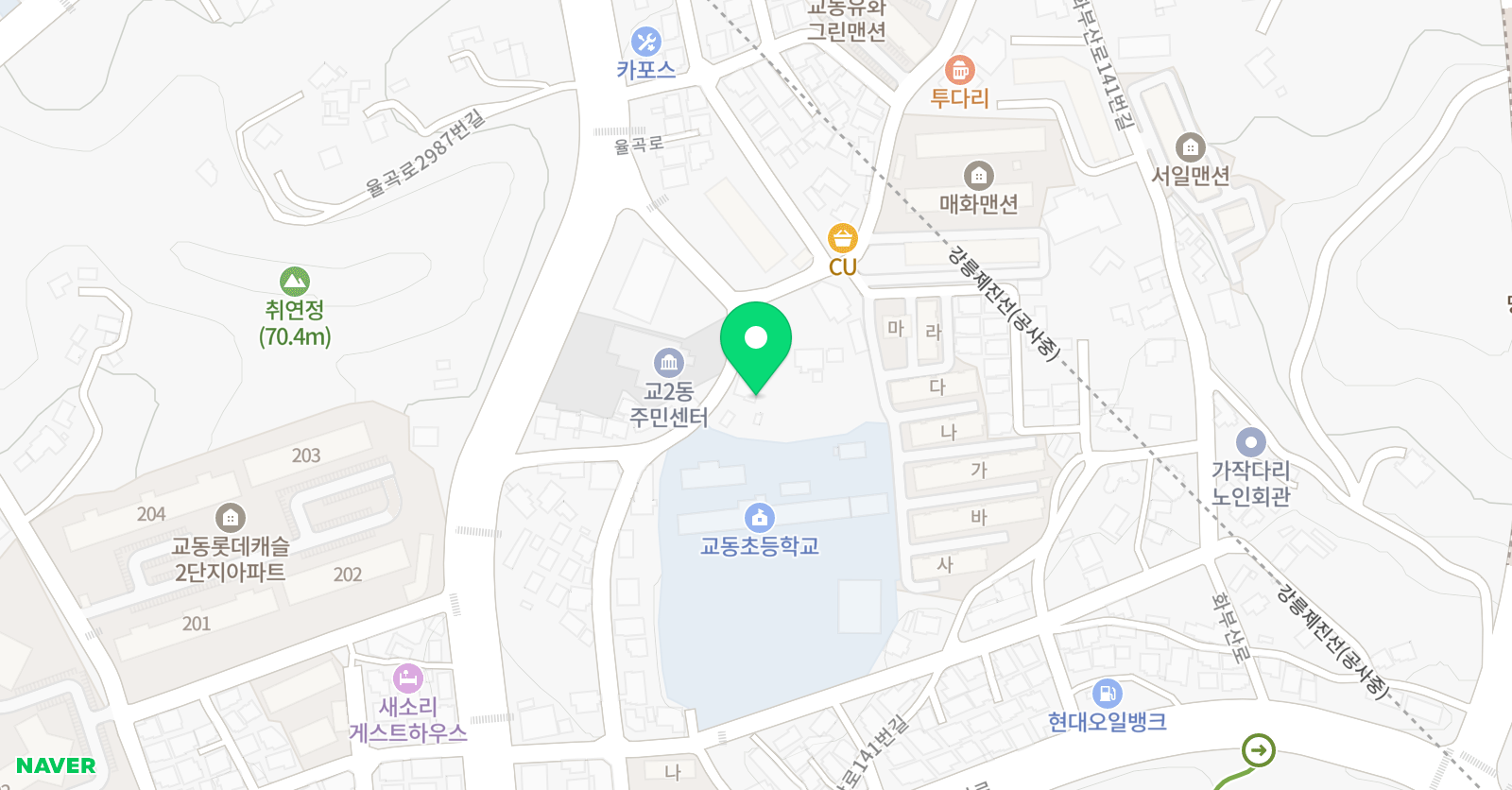 푸르넷베스트아카데미 수학교습소 위치
