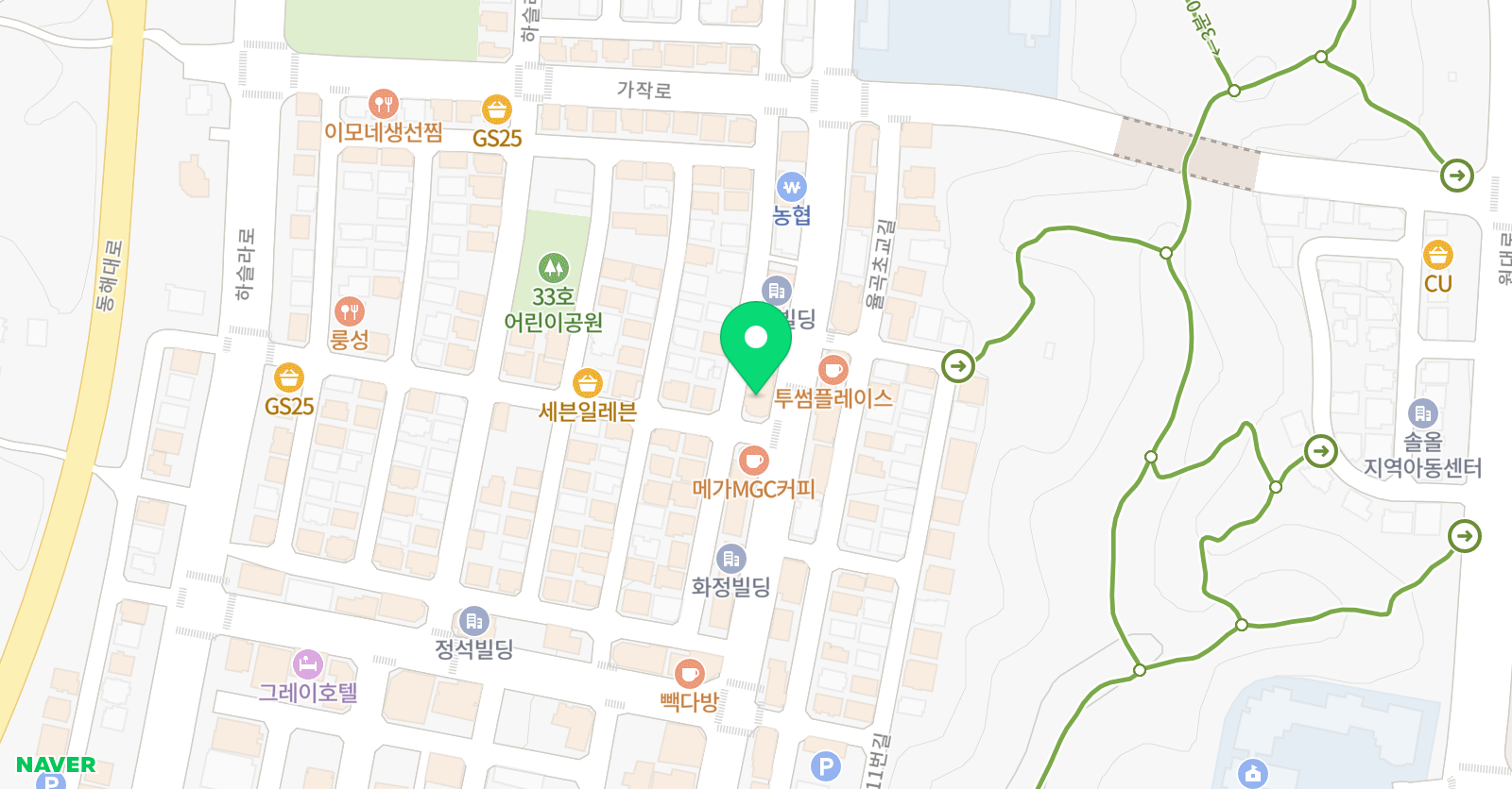 헤럴드 어학원 탱크 수학학원 위치