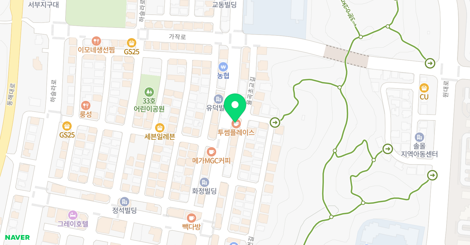삼성영어셀레나 리드인 교동솔올학원 위치