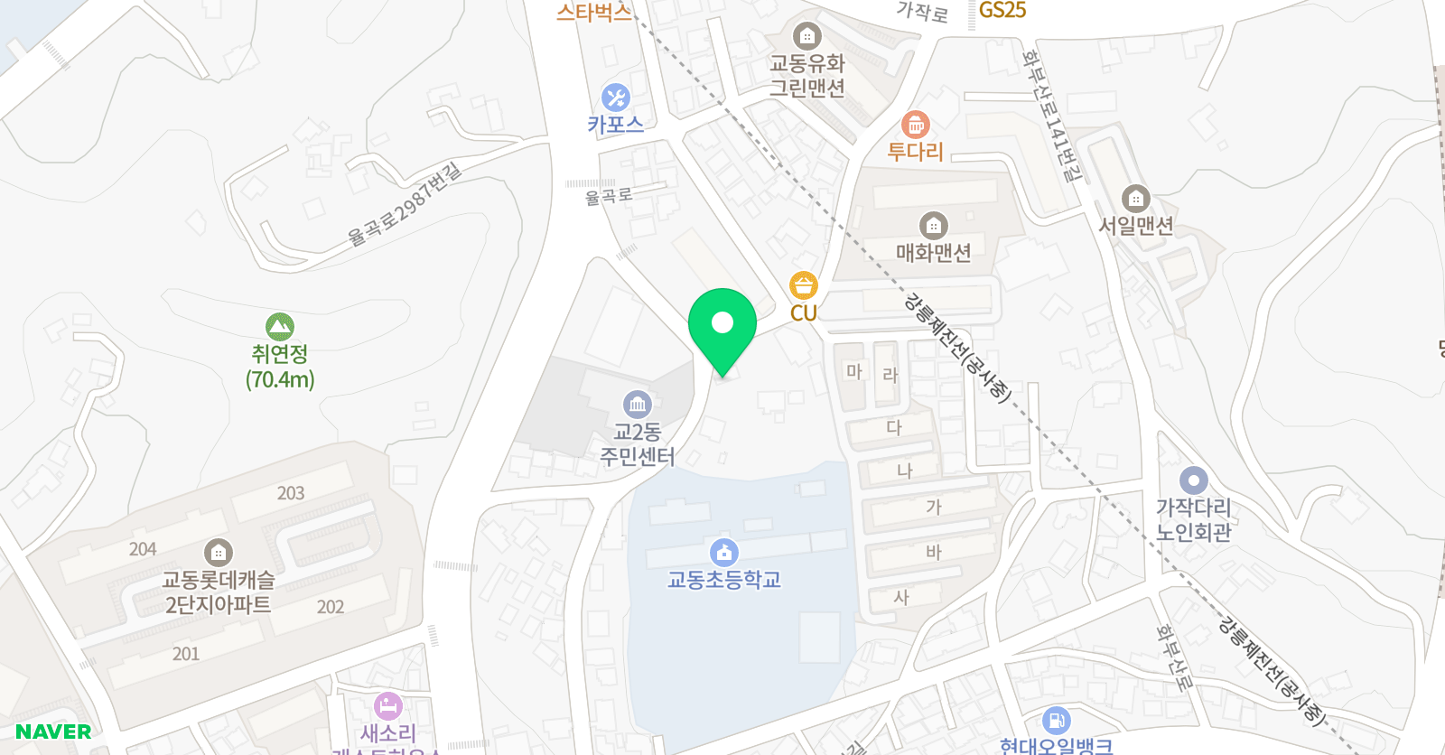 빨간펜 수학의달인 강릉율곡점 위치