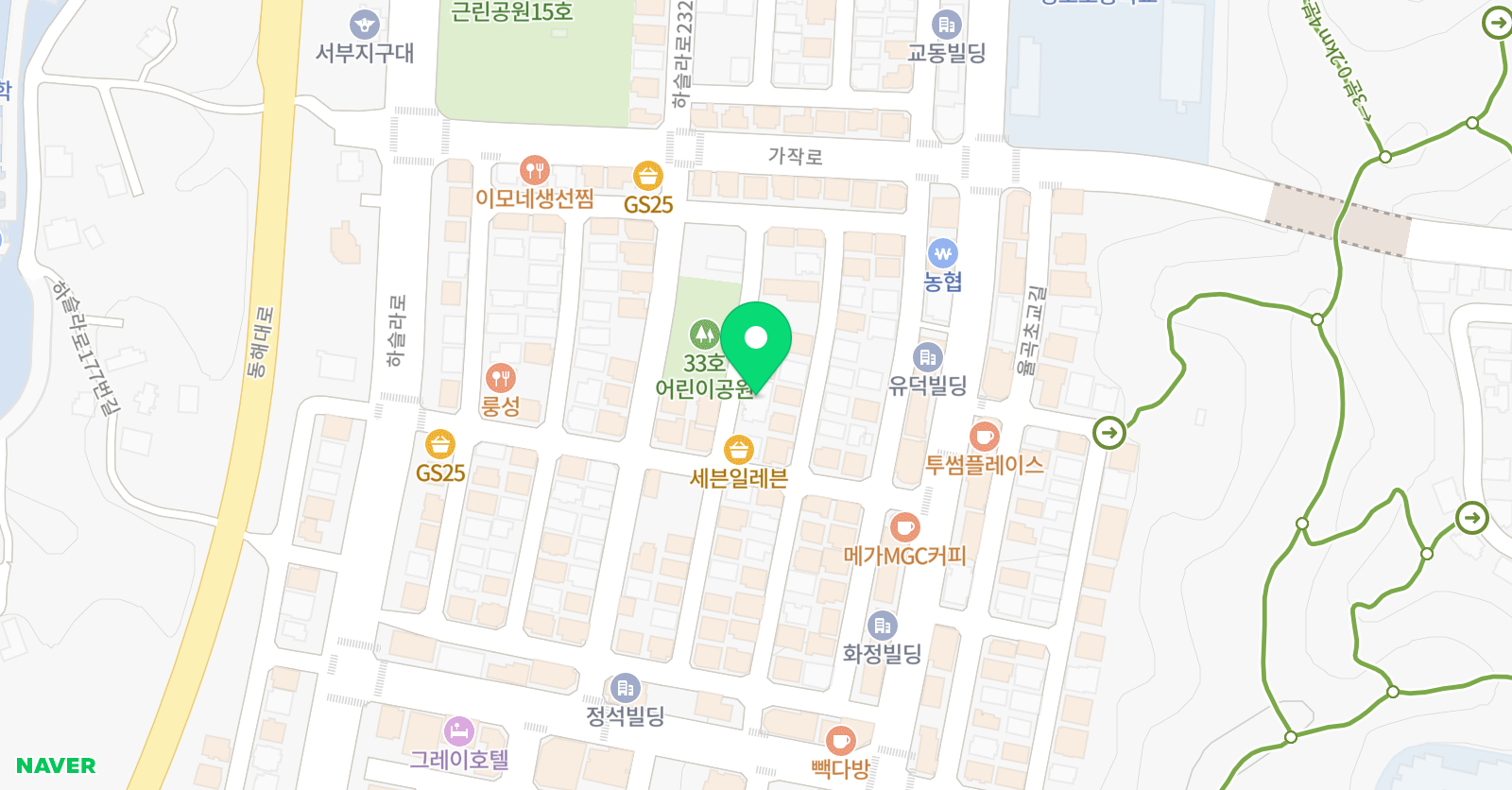 LCI키즈클럽 강릉스쿨 위치