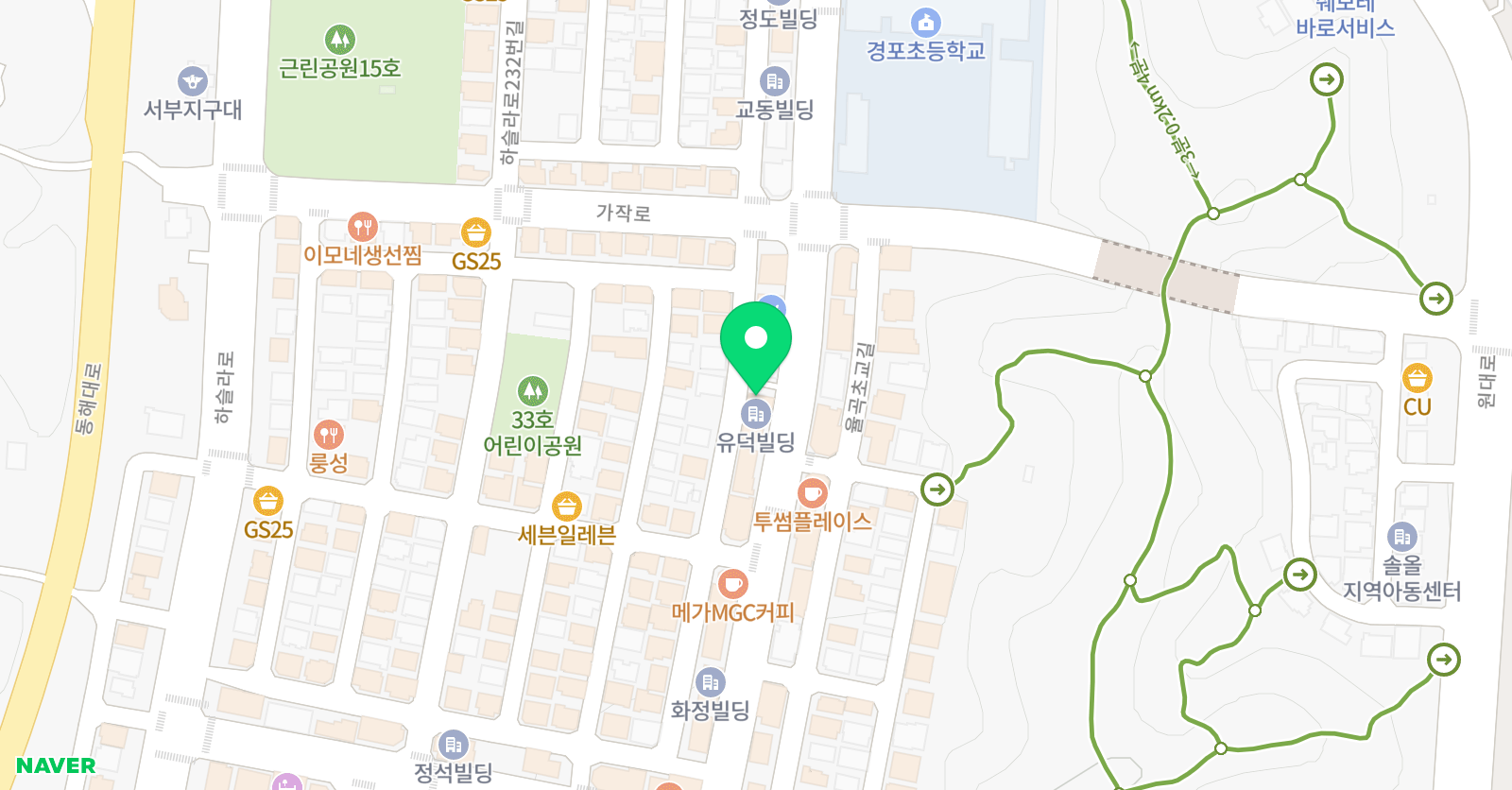 고은뜰 미술학원 위치