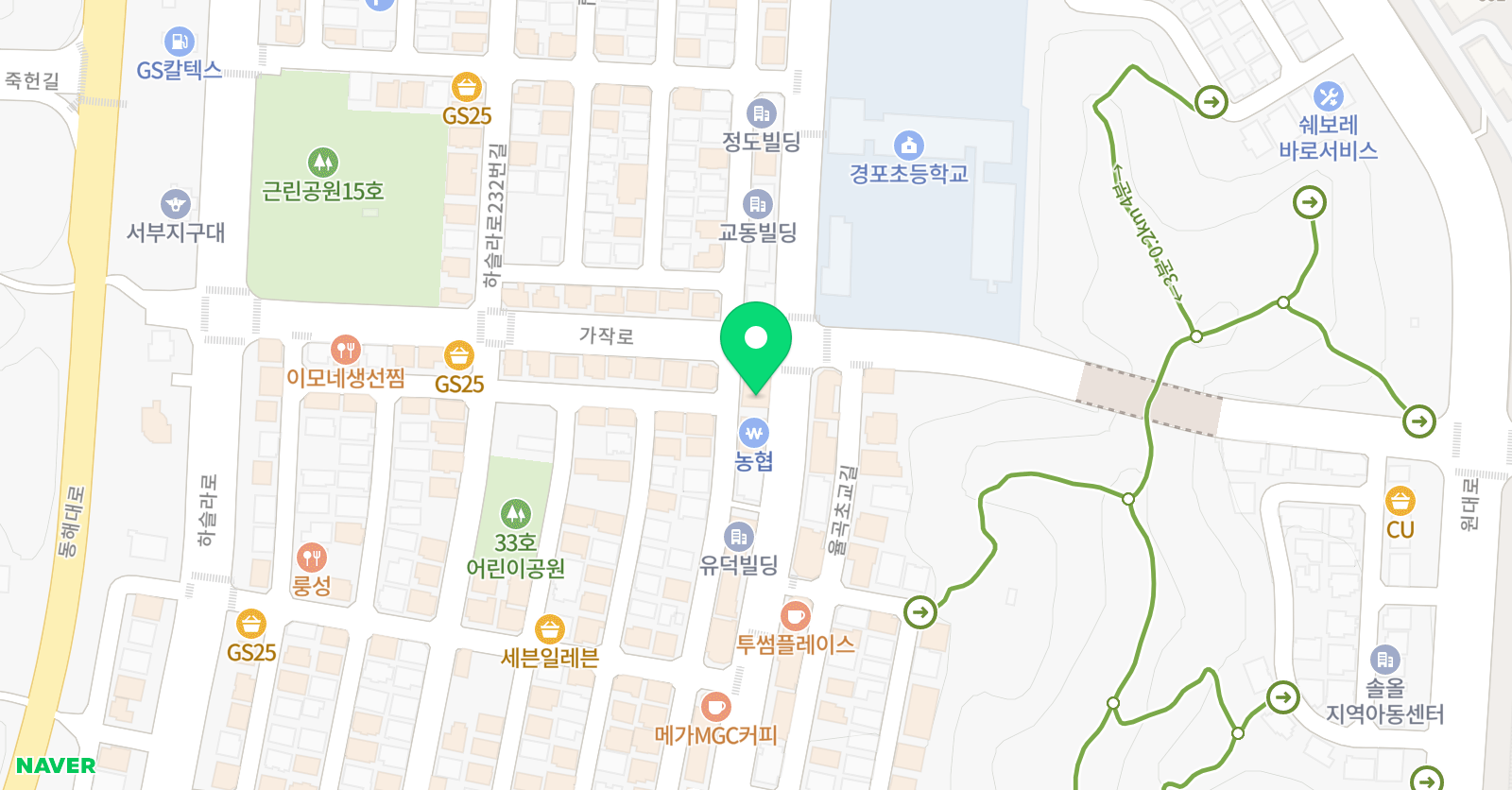 빨간펜 수학의달인 교동택지1호점 위치
