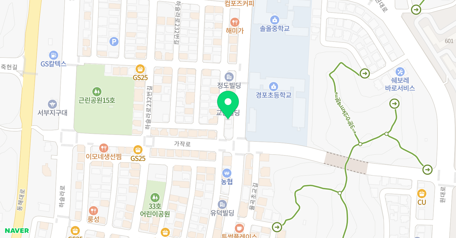 아트팝조이팝 미술학원 위치