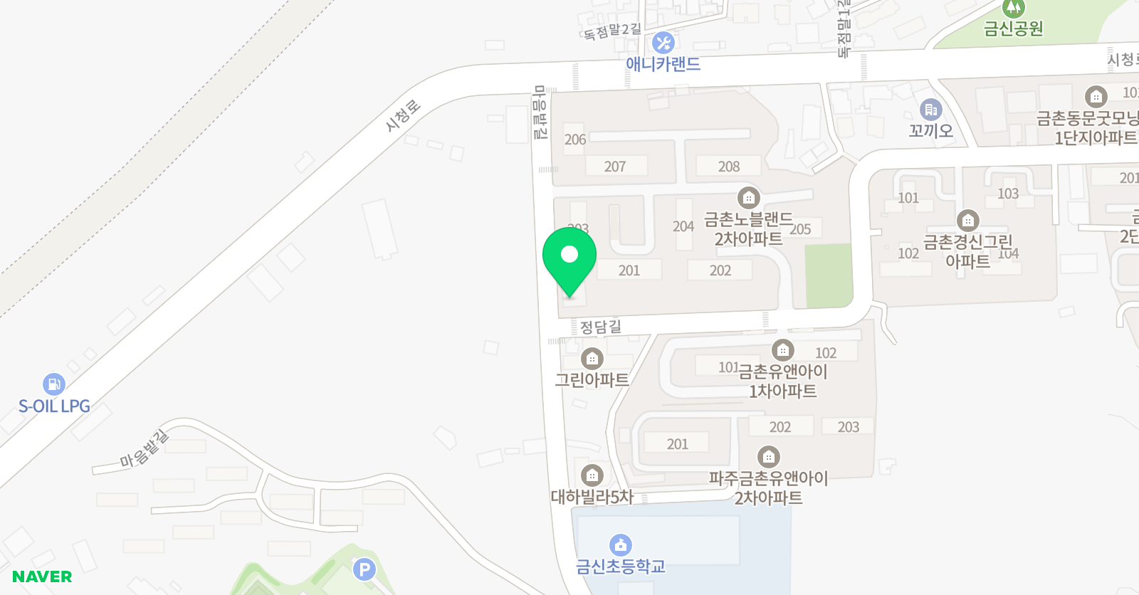 미래엔 영어수학 지에이학원 위치