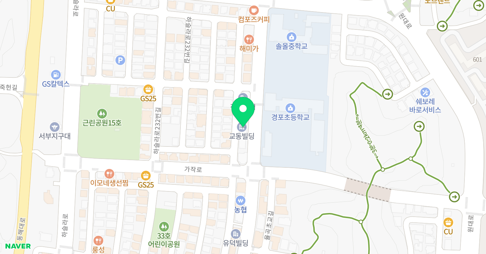 캠벨 학원 위치