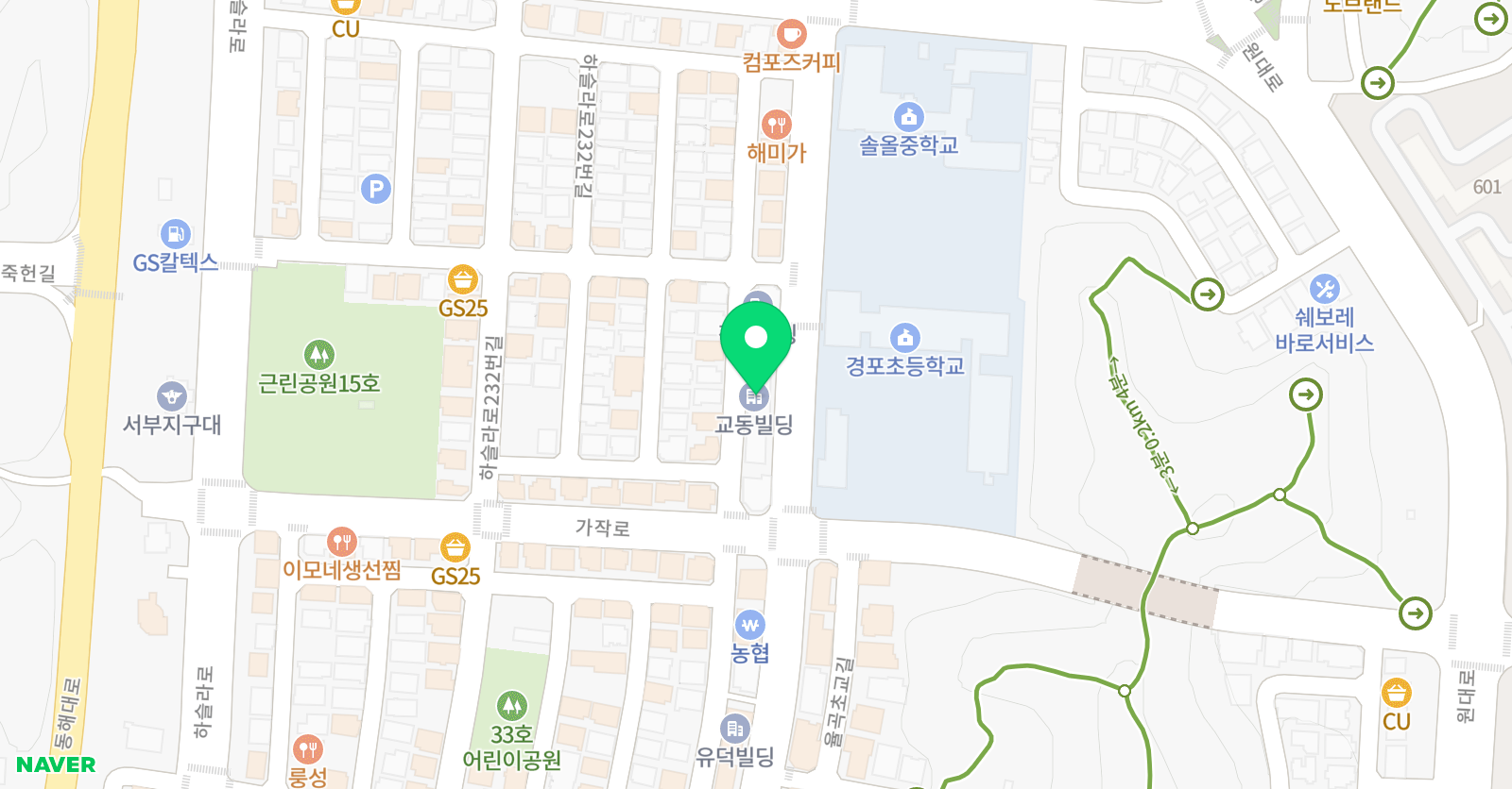 리드앤톡 영어도서관 강원 강릉교1동센터 위치