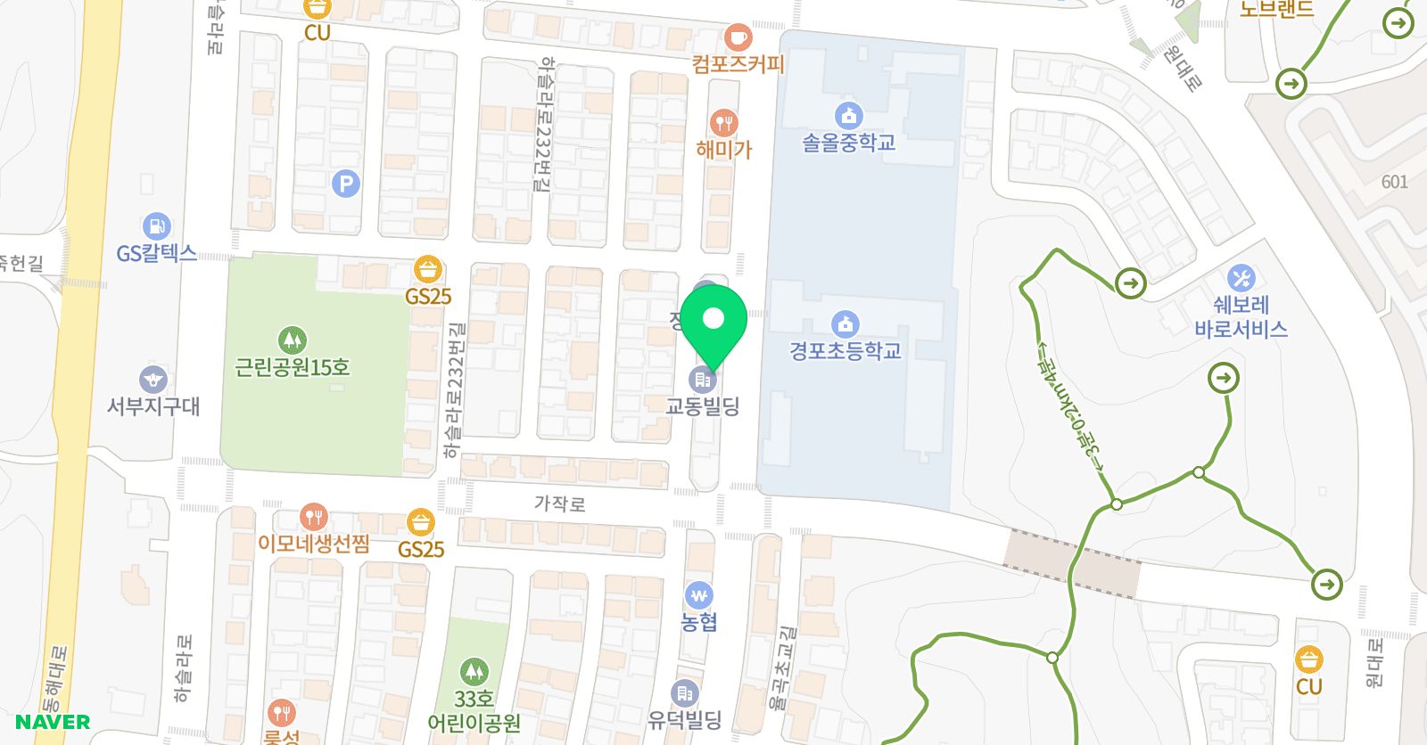 하나 피아노학원 위치