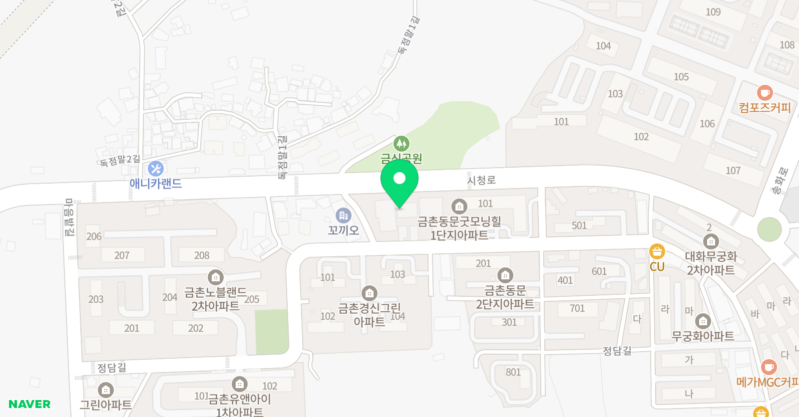 쎈 수학러닝센터 스팀아카데미 위치