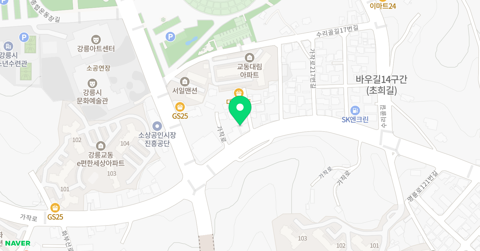 꿈샘 피아노학원 위치
