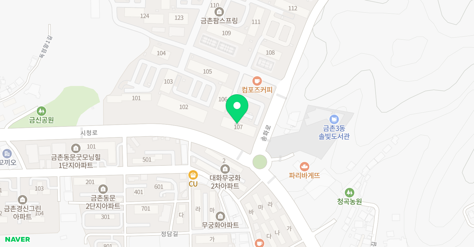 한솔플라톤 팜스프링 독서토론논술 위치